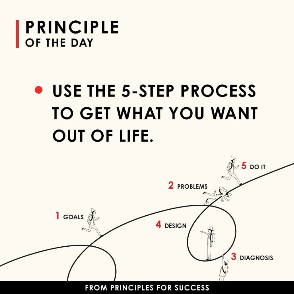 Ray Dalio principle of using the 5-step process